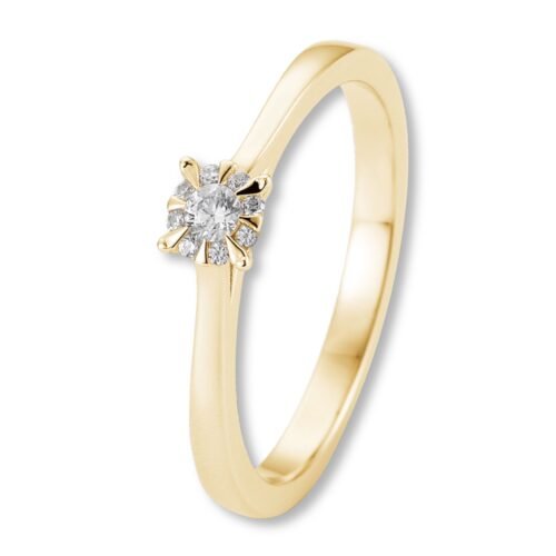 Verlobungsring, Gelbgold, Brillanten, Hero, Goldwerkstatt, Schmuck und Trauringe, Neuötting