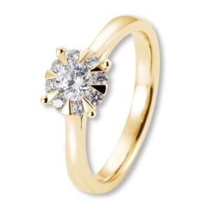 Verlobungsring, Gelbgold, Brillanten, Hero, Goldwerkstatt, Schmuck und Trauringe, Neuötting