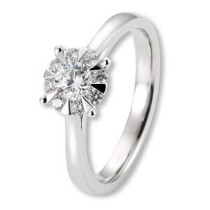 Verlobungsring, Weißgold, Brillanten, Hero, Goldwerkstatt, Schmuck und Trauringe, Neuötting