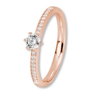 Verlobungsring, Roségold, Brillanten, Pavé, Goldwerkstatt, Schmuck und Trauringe, Neuötting
