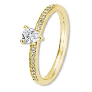 Verlobungsring, Tropfen, Pavé, Weißgold, Gelbgold, Roségold, Heiratsantrag, Brillant, Goldwerkstatt, Schmuck & Trauringe, Neuötting, Mühldorf am Inn, Verlobung