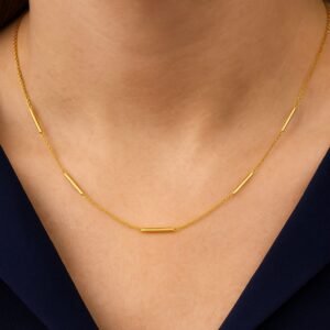 Collier, Gelbgold 333, Halskette, Goldschmuck, Goldwerkstatt, Schmuck und Trauringe, Neuötting, Altötting