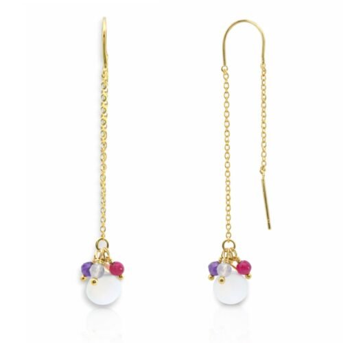 Ohrhänger, Silber 925, vergoldet, Amethyst, Süßwasserperle, Ohrringe, Ohrschmuck, Goldwerkstatt, Schmuck und Trauringe, Neuötting, Altötting