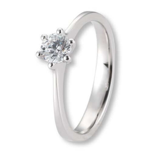 Verlobungsring, Krappenfassung, Verlaufend, Weißgold, Gelbgold, Roségold, Heiratsantrag, Brillant, Goldwerkstatt, Schmuck & Trauringe, Neuötting, Mühldorf am Inn, Verlobung