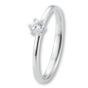 Verlobungsring, Krappenfassung, Weißgold, Gelbgold, Roségold, Solitärring, 4er Krappe, Heiratsantrag, Brillant, Goldwerkstatt, Schmuck & Trauringe, Neuötting, Mühldorf am Inn, Verlobung, Diamantring