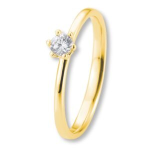 Verlobungsring, Krappenfassung, Weißgold, Gelbgold, Roségold, Solitärring, 4er Krappe, Heiratsantrag, Brillant, Goldwerkstatt, Schmuck & Trauringe, Neuötting, Mühldorf am Inn, Verlobung, Diamantring