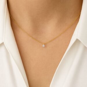 Collier, Gelbgold 750, Goldschmuck, Halskette, Brillantschmuck, Brillant, Neuötting, Altötting, Weißgoldschmuck, Geschenk