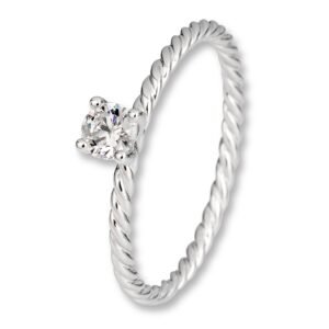 Verlobungsring, Weißgold, Gelbgold, Roségold, Diamanten, Kordelring, Goldwerkstatt, Schmuck und Trauringe, Neuötting, Altötting, Trauringe