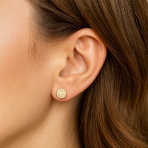 Ohrstecker, Ohrringe, Gelbgold 333, Ohrschmuck, Goldschmuck, Goldwerkstatt Schmuck und Trauringe, Neuötting, Altötting, Zirkonia