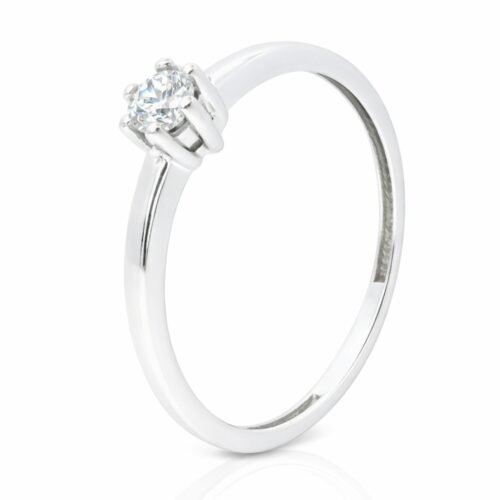 Ring, Verlobungsring, Goldring, Weißgold, Zirkonia, Weißgold 333, Goldschmuck, Goldwerkstatt, Schmuck und Trauringe, Neuötting, Altötting