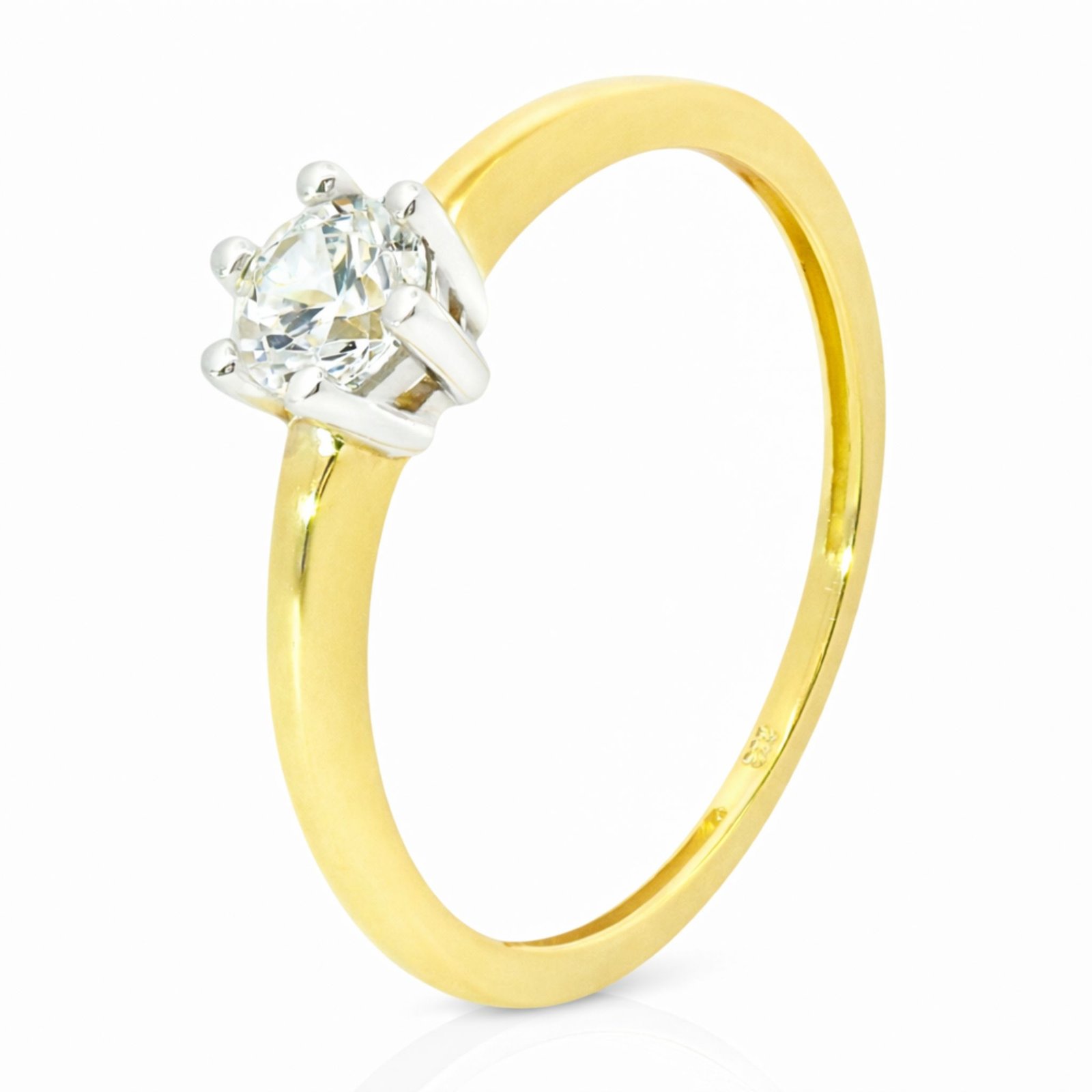 Ring 16600287 Gelbgold 333 Zirkonia 234€ -1 Ring, Verlobungsring, Goldring, Gelbgold, Zirkonia, Goldschmuck, Goldwerkstatt, Schmuck und Trauringe, Neuötting, Altötting