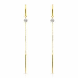 Ohrhänger, Gelbgold 750, Brillanten, Brillantschmuck, Goldschmuck, Ohrschmuck, Goldwerkstatt Schmuck und Trauringe, Neuötting, Altötting