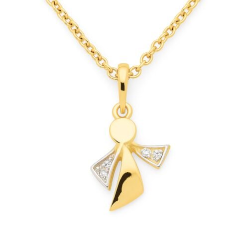 Anhänger, Taufe, Kommunion, Taufschmuck, Gelbgold 333, Taufgeschenk, Halskette, Zirkonia, Neuötting, Goldwerkstatt Schmuck & Trauringe