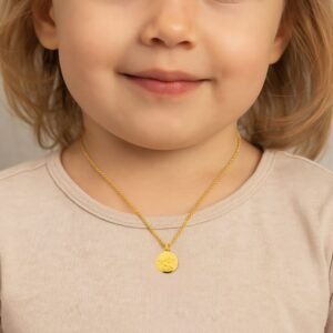 Anhänger, Taufe, Kommunion, Taufschmuck, Gelbgold 333, Taufgeschenk, Halskette, Zirkonia, Neuötting, Goldwerkstatt Schmuck & Trauringe