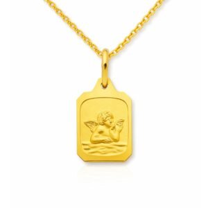 Anhänger, Taufe, Kommunion, Taufschmuck, Gelbgold 333, Taufgeschenk, Halskette, Zirkonia, Neuötting, Goldwerkstatt Schmuck & Trauringe