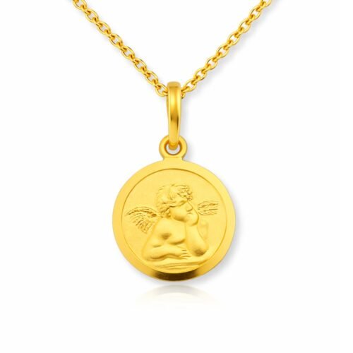 Anhänger, Taufe, Kommunion, Taufschmuck, Gelbgold 333, Taufgeschenk, Halskette, Zirkonia, Neuötting, Goldwerkstatt Schmuck & Trauringe