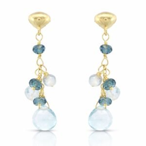 Ohrringe, Ohrhänger, Topas, Gelbgold, Goldschmuck, Gelbgold 750, Turmalinschmuck, Goldwerkstatt Schmuck und Trauringe, Neuötting, Altötting, Neuötting