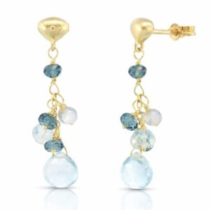 Ohrringe, Ohrhänger, Topas, Gelbgold, Goldschmuck, Gelbgold 750, Turmalinschmuck, Goldwerkstatt Schmuck und Trauringe, Neuötting, Altötting, Neuötting